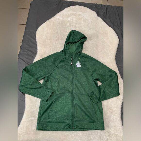 Alaskan Hardgear Duluth Hoodie Size Medium Green Full Zip Jacket Sweater‎ Mens - Picture 1 of 6